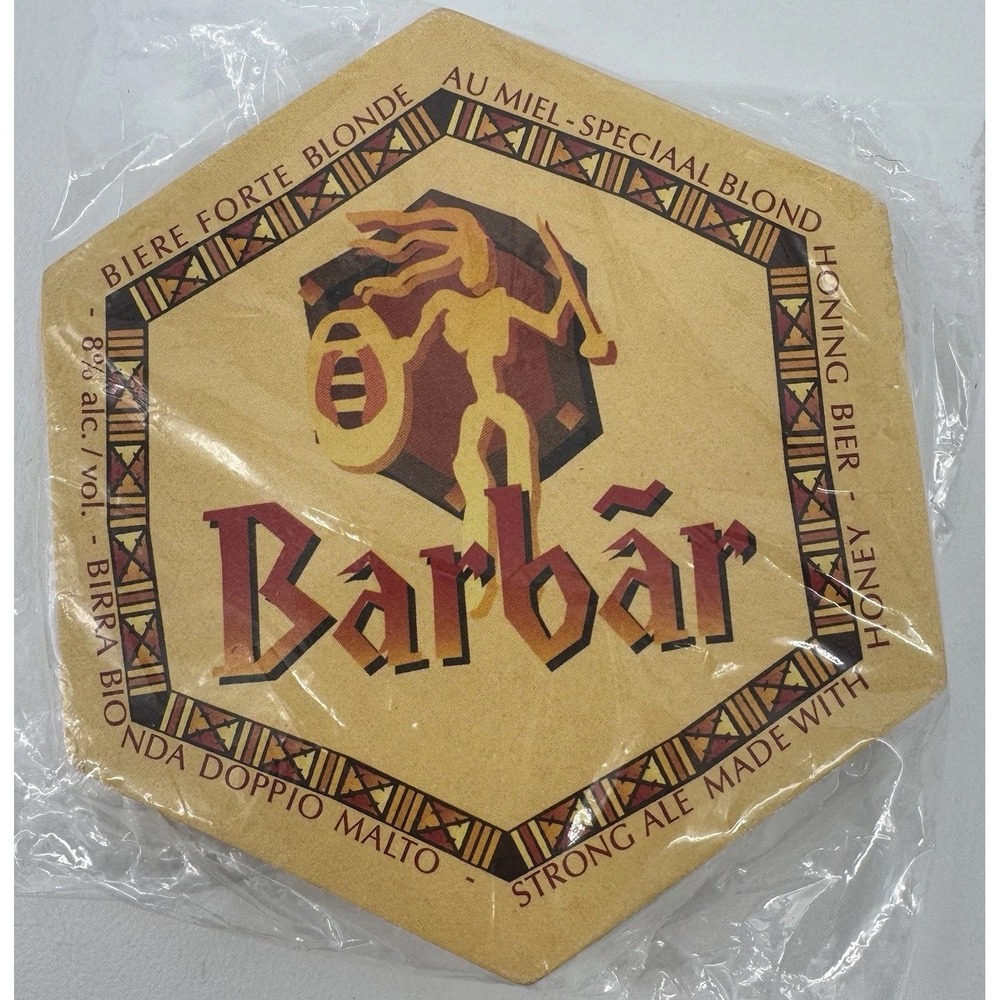 Beer Coasters 9 Pack Honey Ale Blonde‎ Strong Ale Vintage Barbar Belgium